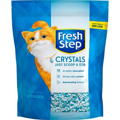 Fresh Step Crystals Cat Litter, Ultra Lightweight and Absorb
