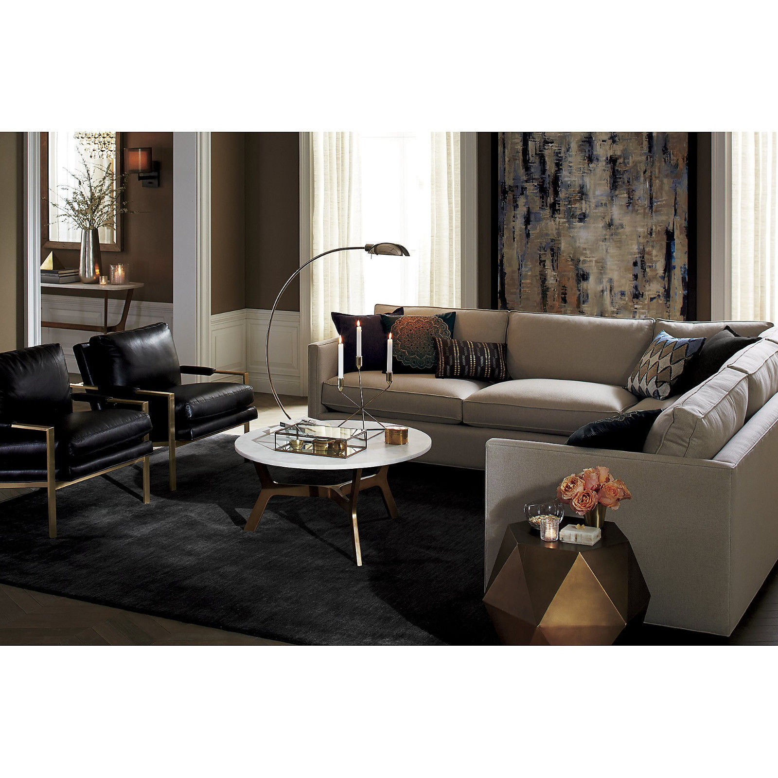 CHARCOAL HAND TUFTED C&B RUG SOFT WOOLEN CARPET AREA RUGS BAXTER SIZE AVAILABLE