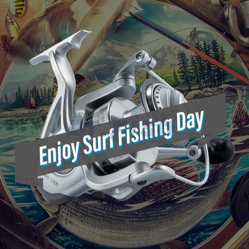 Saltwater Surf Fishing Spinning Reel 11000 9+1BB Heavy Duty Aluminum Spool