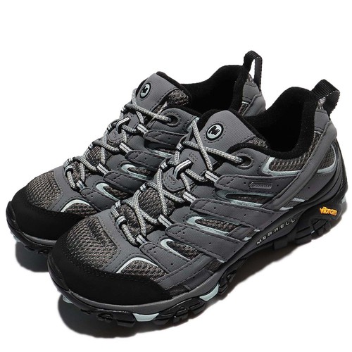 

Merrell Moab 2 GTX Wide Gore-Tex Grey Blue Women Outdoor Hiking Shoes J06036W, Moab 2 Gtx Wide