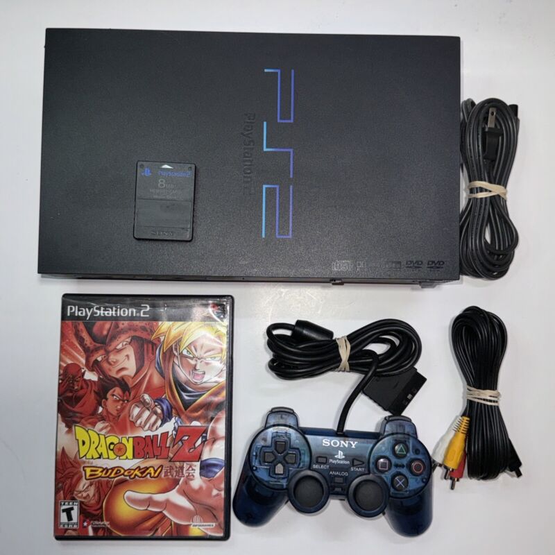 Sony Playstation 2 (PS2) Console Bundle SCPH-35001 W/ Game Controller Tested