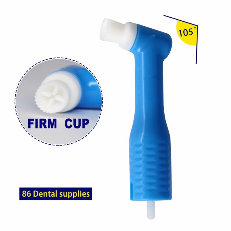 Dental Disposable 105° Prophy Angle Firm Cup White Latex Free 500 pcs