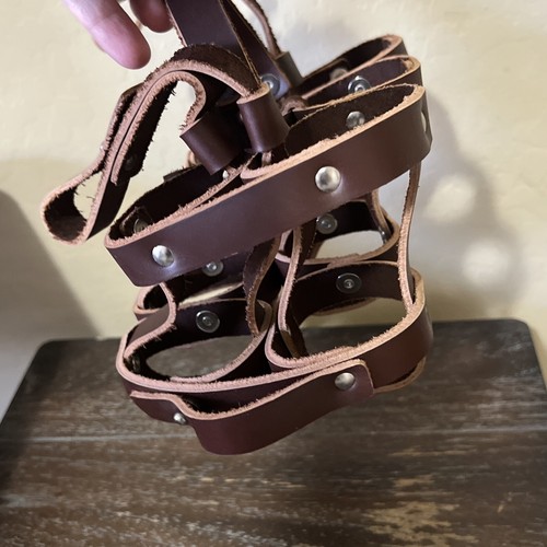 6 Bottle Caddy Holder Bicycle Brown Leather  FYXATION MILWAUKEE