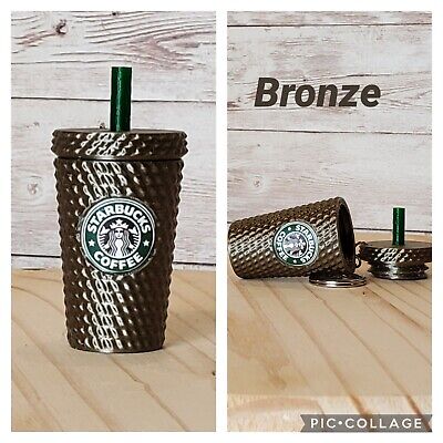 Studded Tumbler Keychain, With Storage. NEW COLORS!!! Starbucks Inspired