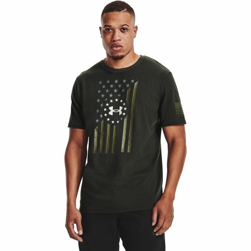 

[1365053-310] Мужская футболка с флагом на груди Under Armour Freedom, Зеленый