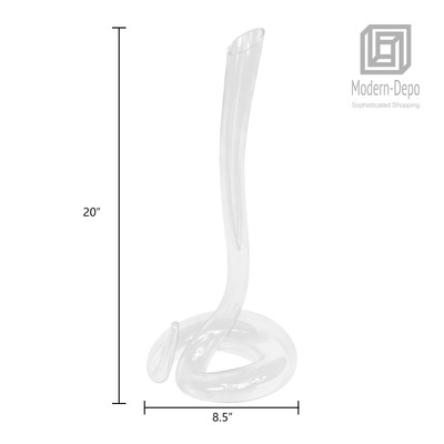 Crystal Wine Decanter Liquor Decanter for Wine, Beer, Snake Shape for Home Decor