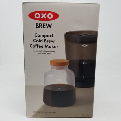 OXO Brew Compact Cold Brew Coffee Maker New Open Box Space Saving Smooth 2 Cups