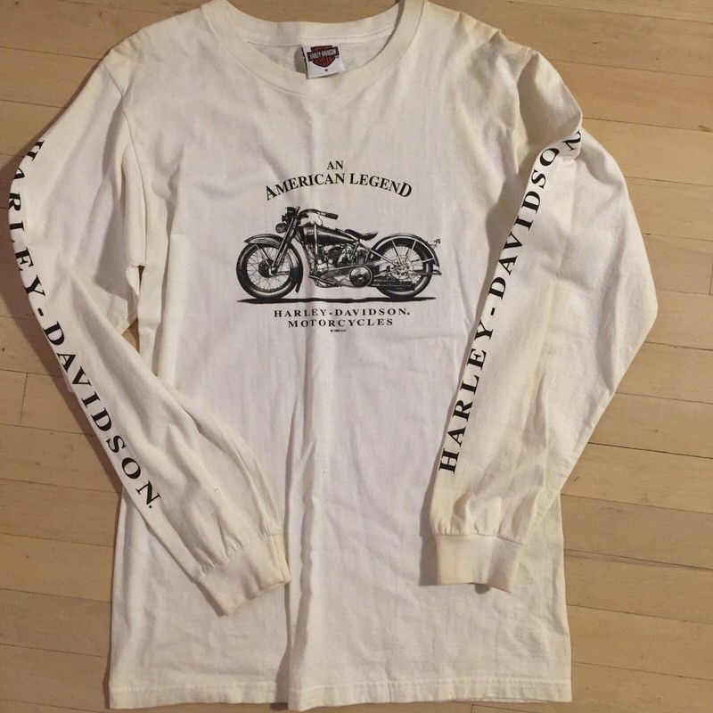 Conrads Harley Davidson >> Harley Davidson XL VINTAGE 1995 White Shirt Long Sleeve ... Conrads Harley Davidson >> Harley Davidson XL VINTAGE 1995 White Shirt Long Sleeve ...