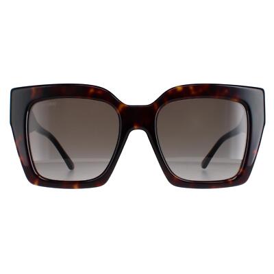 Pre-owned Jimmy Choo Sunglasses Eleni/g/s 086/ha Dark Havana Brown Gradient