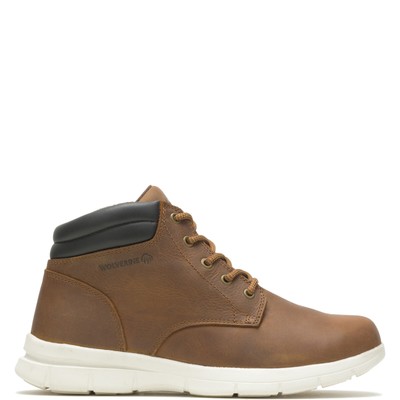 

Wolverine Karlin Chukka W880269 Мужские коричневые кожаные рабочие ботинки на шнуровке 11, Коричневый, Wolverine Karlin Chukka