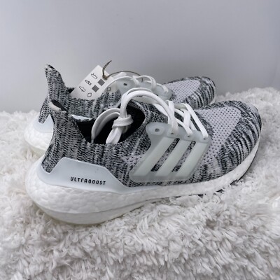 Adidas Running Shoes Women's  6 UltraBoost 21 Oreo White Black Sneakers GV7712