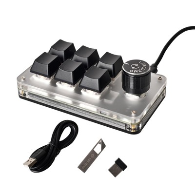 Macro Pad Macro Keyboard Programmable Keypad Customized 6-Key Mini Mechanical...
