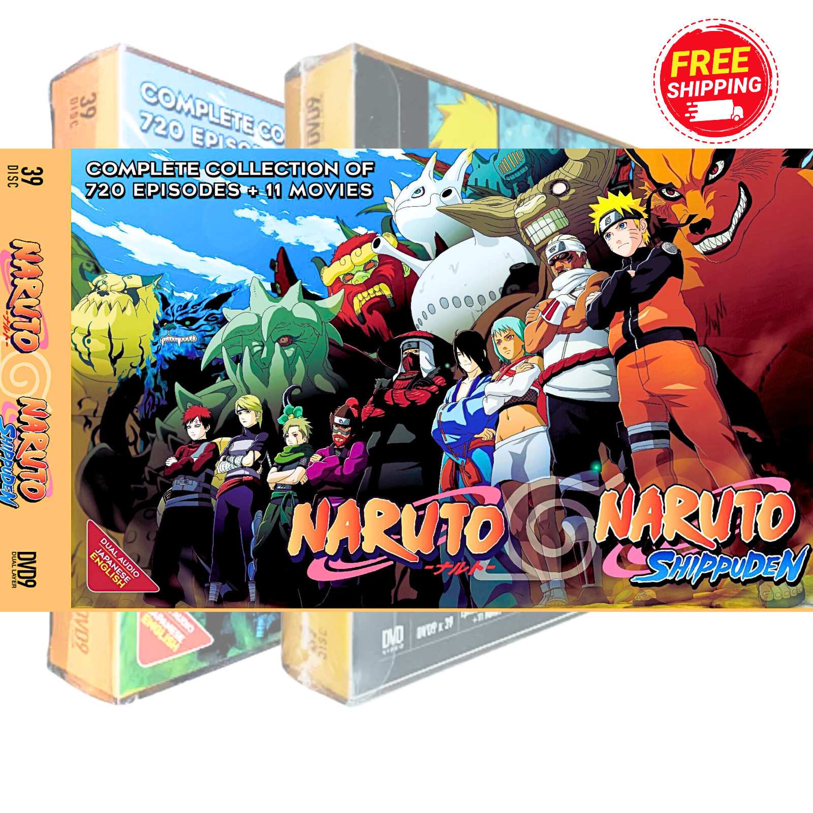 DVD Naruto Shippuden Complete TV Series Vol.1-720 End + 11