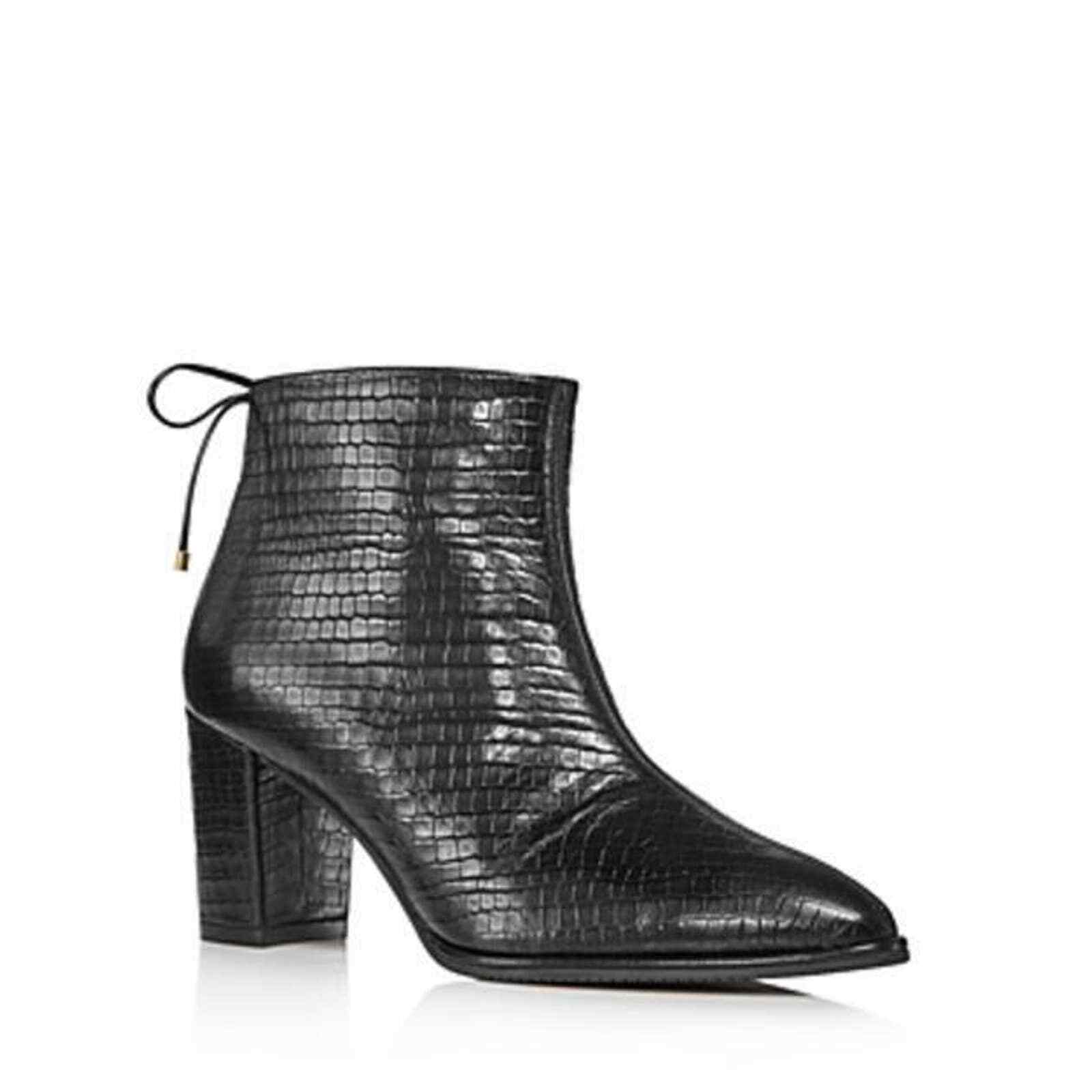 

Женские ботильоны Stuart Weitzman Gardiner с тиснением под крокодила 36,5 евро США 6,5 евро, Черный
