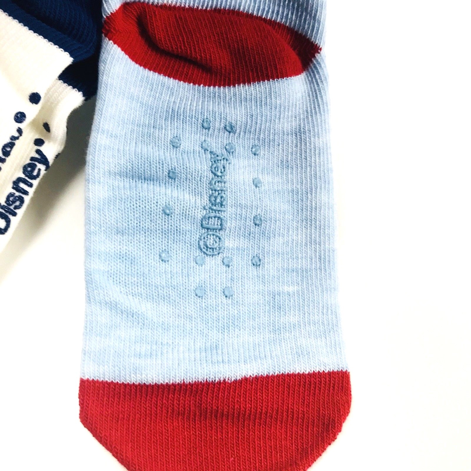 Disney Store Mickey Mouse Crib Socks Set Size 12-24 Mo Baby Boy Blue White Red