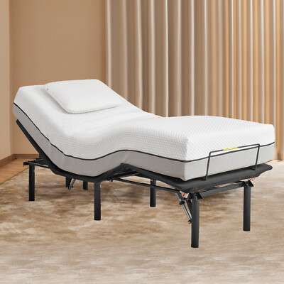 Electric Adjustable Bed Frame with Incline, Wireless Control&Quite Motor, TXL