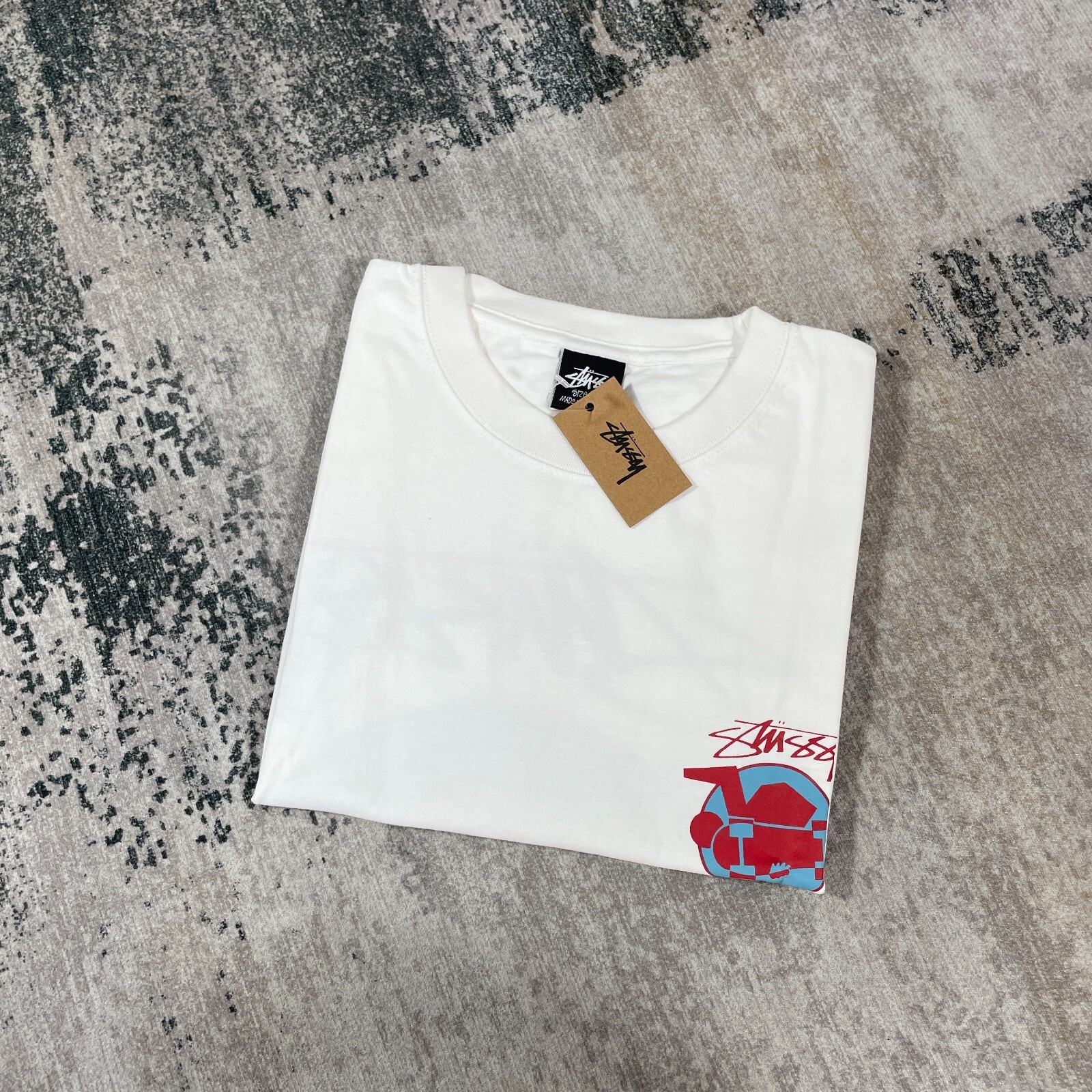 ★関税込★Stussy★Stussy Skateman T-Shirt White★Tシャツ★ Stussy Tshirt Skateman Logo White MEDIUM | eBay