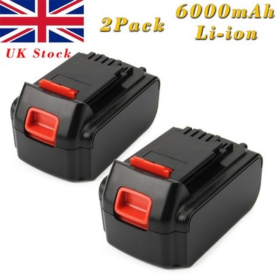Battery For Black & Decker Lithium 6.0Ah 18V LBXR20 BL1518 LCS1620 LBX20 BL2018 