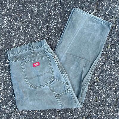 【WYM】VINTAGE FADED DUCK CURVED CARGO Vintage faded green dickies y2k work wear carpenter pants | eBay