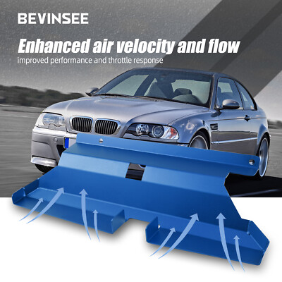 BEVINSEE For BMW 323i 328i 330i 325i E46 Dynamic Cold Air Intake Scoop Blue