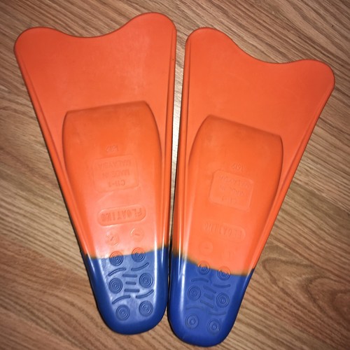 SPORTI Boy/Girl (11-1) Blue & Orange Swim Fins