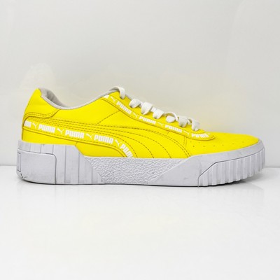 Кроссовки Puma Boys Cali Taping 373066-06 Желтая Повседневная Обувь Размер 5C