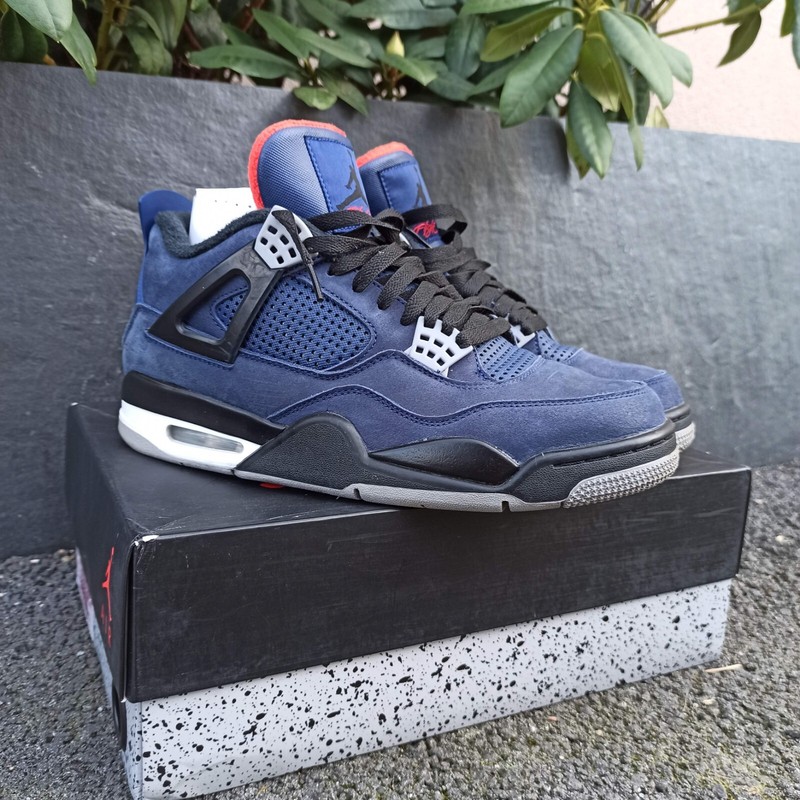 Jordan 4 Retro Winterized Blue 44 X Nike Air Og Dunk Chicago Bulls Nba Playoffs 