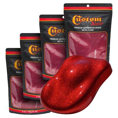 Custom Shop - Fire Red - 1-Pound Medium Flake .008 Micron Size