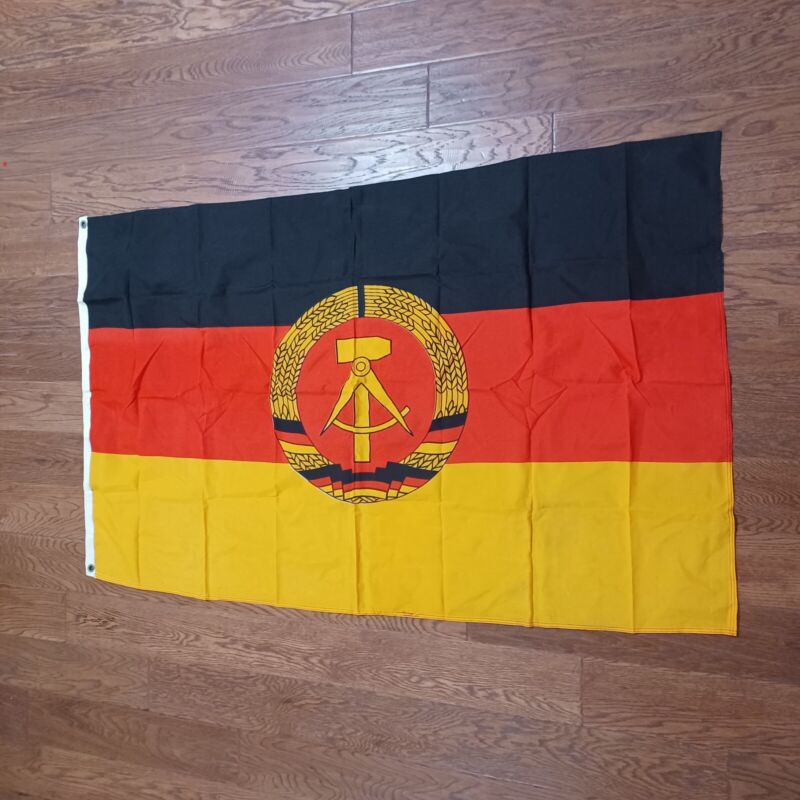 Original DDR GDR East German Flag Insize Double Sided. 3