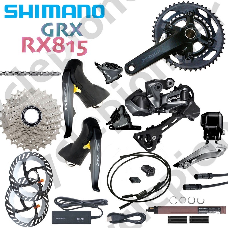 Shimano GRX Di2 RX815 E-bike Groupset 2x11Spd w/RX600 Crank