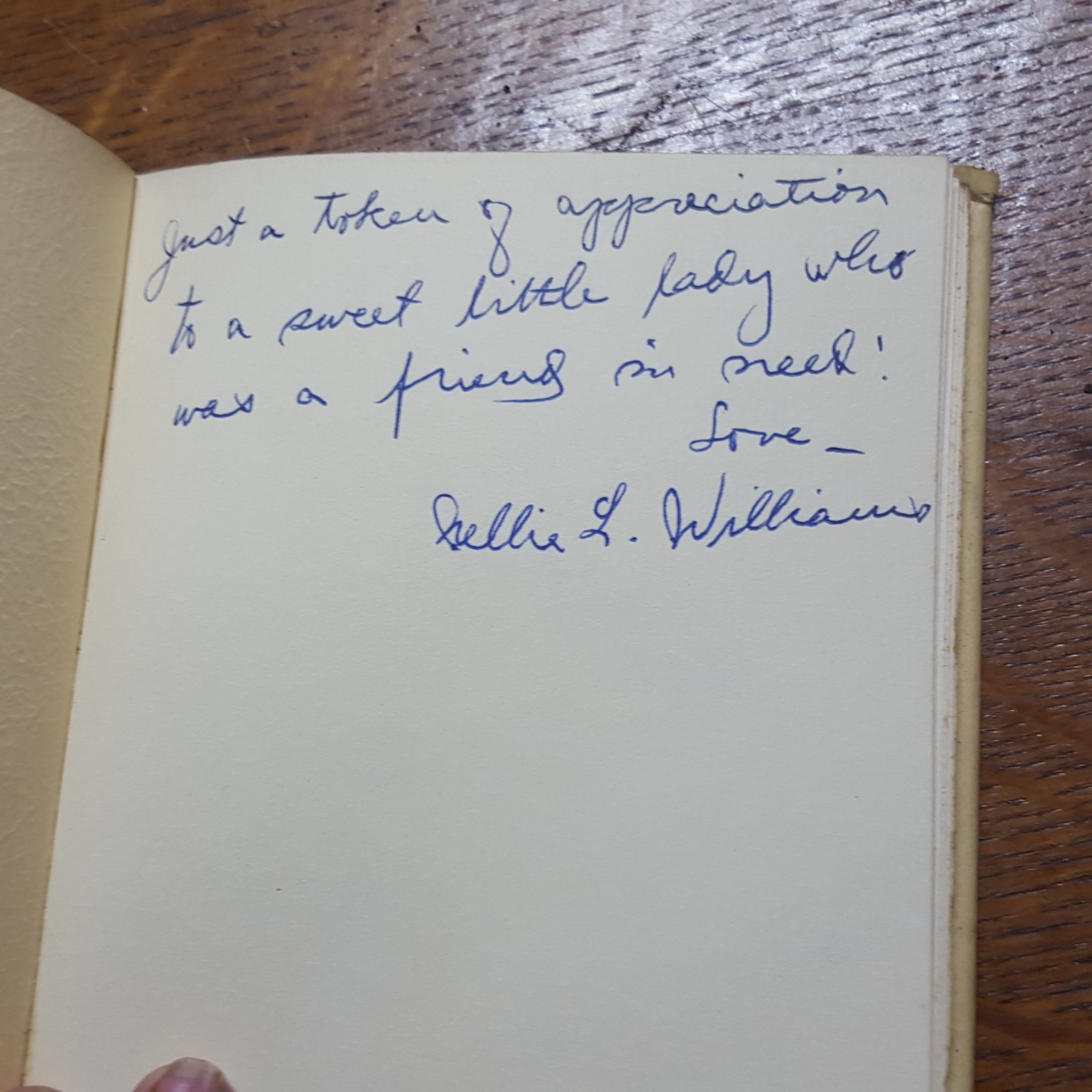 SONGS IN THE NIGHT~NELLIE LOWMAN WILLIAMS~SIGNED AND INSCRIBED~1951~BANNER PRESS