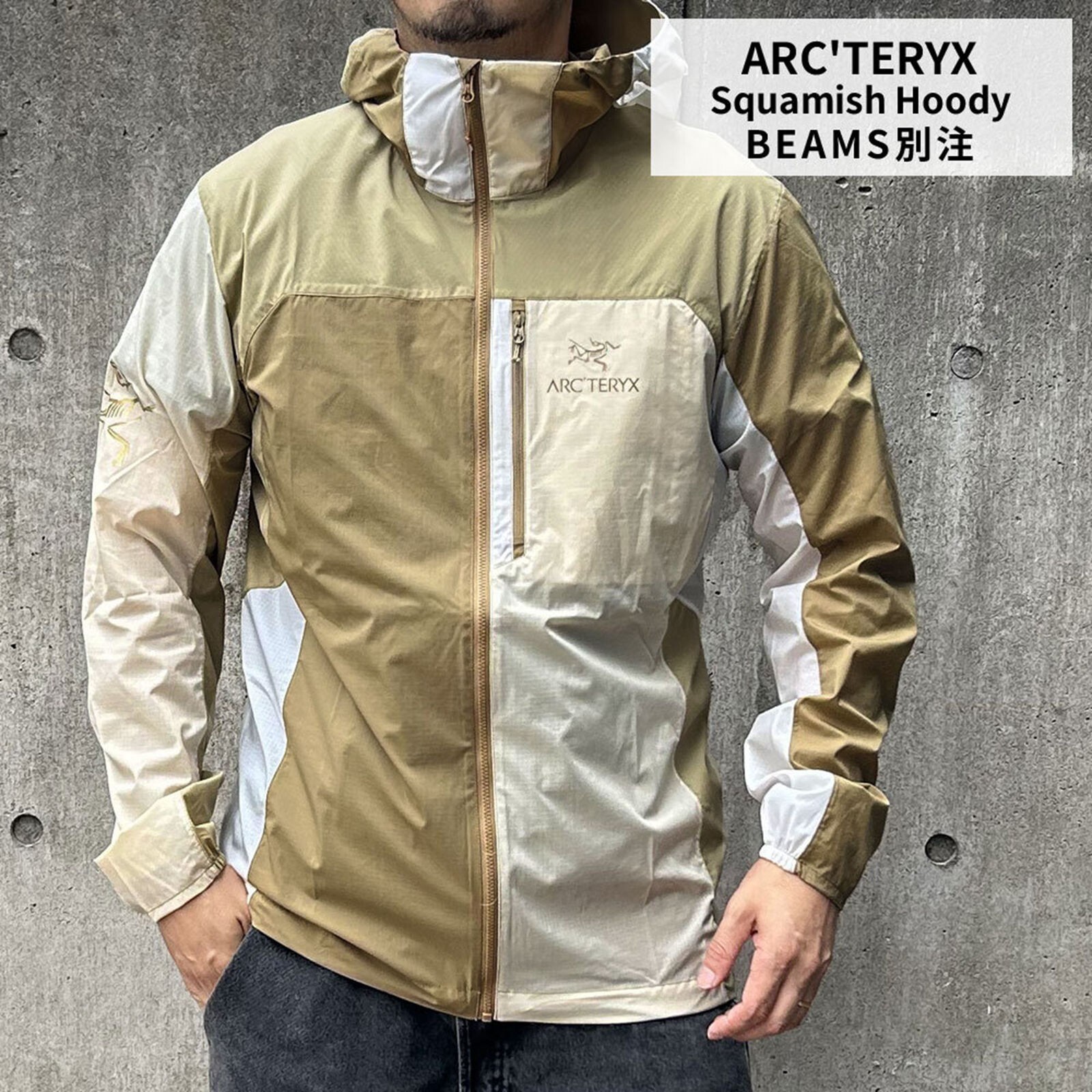 ARC'TERYX x BEAMS 2024 Squamish Hoody Nagomi Beige Brown X ARC'TERYX x BEAMS 2024 Squamish Hoody Nagomi Beige Brown X