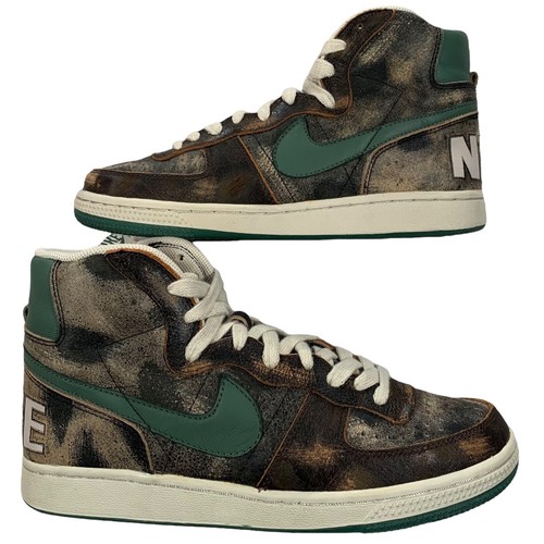 Vintage Nike Terminator Hi Premium Grunge Dark Brown Black