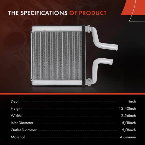 Front HVAC Heater Core for Dodge Ram 1500 2002-2008 Ram 2500 Ram 3500 2002-2009