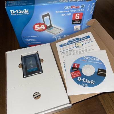 D-link AirPlus G DWL-G120 (790069261879) Wireless Adapter. New In Box