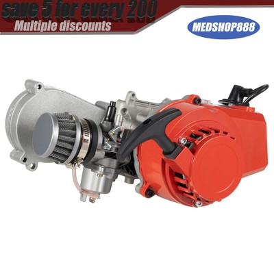 49CC 2STROKE HIGH PERFORMANCE ENGINE MOTOR For POCKET MINI BIKE SCOOTER ATV Alu