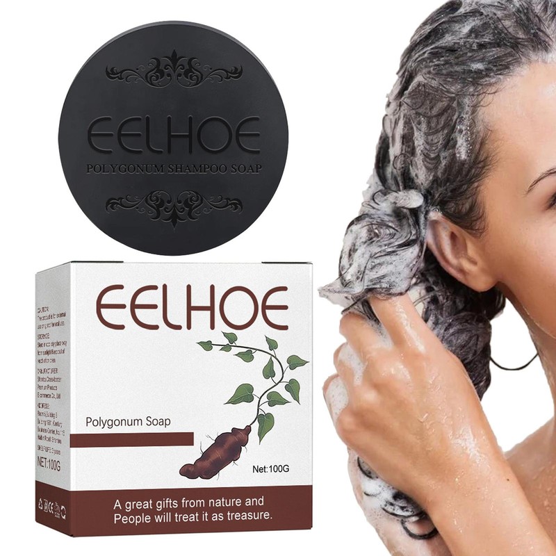 Hair Darkening Shampoo Bar 100g He Shou Wu Shampoo Soap Polygonum