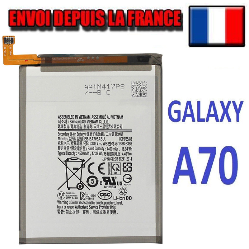 Batterie Pour Samsung Galaxy A70 Neuve Eb-Ba705abu Pour Sm-A705fn/Ds Sm-A705f