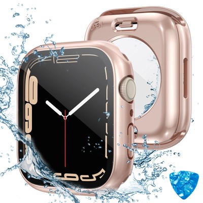 (2 in 1) for Waterproof Apple Watch Screen Protector Case SE 2nd Generation S...