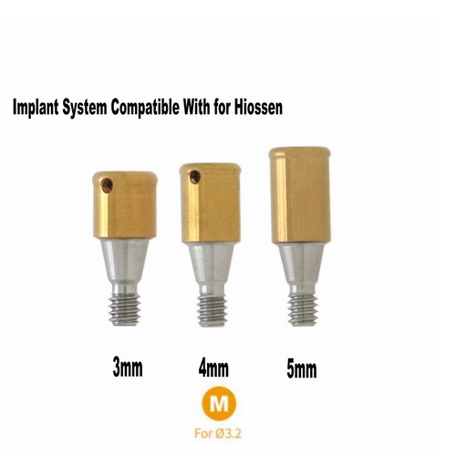 Dental Attachment Abutment Male Cap for Hiossen/Nobel/ITI/Zimmer Removable