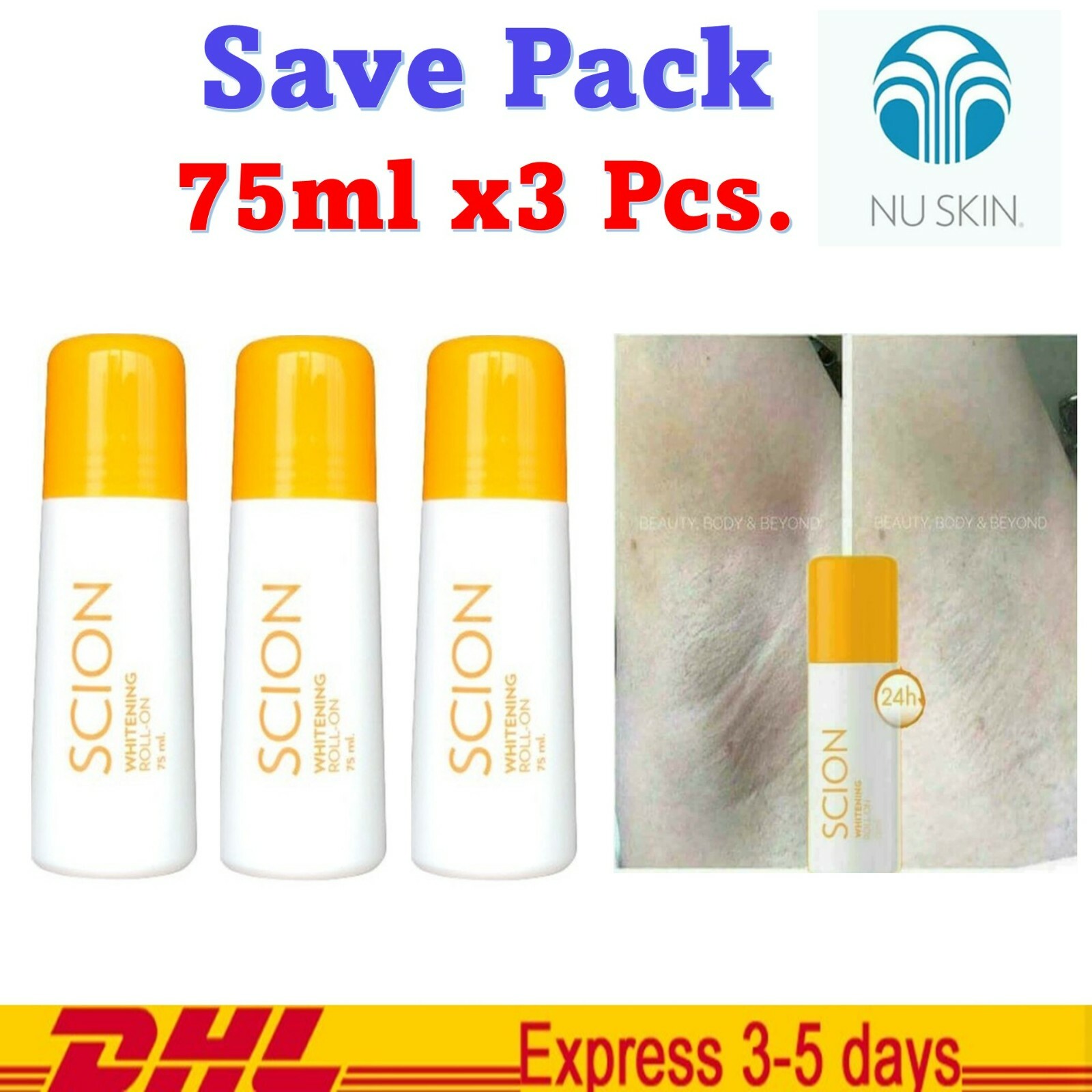 NUSKIN ❤4本ニュースキン　サイオンホワイトニングロールオンデオドラント Amazon.com: Nu Skin Sción 美白滾珠除臭止汗劑來自Nu Skin