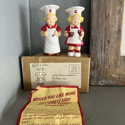 1955 Campbell s Kids S&P Set In Mailer Box F&F Premium