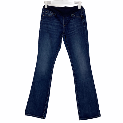 GAP 1969 Maternity Jeans Slim Modern Boot Dark Indigo Blue Size 4