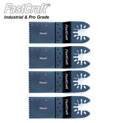 FastCraft 4pc Oscillating Tool Blades Wood/Plastic Saw Cutting Industrial & PRO 