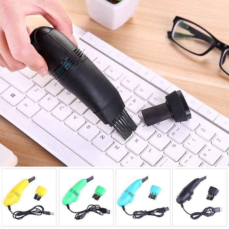 Mini USB Keyboard Vacuum Cleaner PC Laptop Computer Brush Dust Cleaning Kit