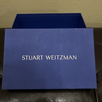Authentic Stuart Weitzman EMPTY Blue Gift Shoe Box 11.75'' x 7.75'' x 4  Medium