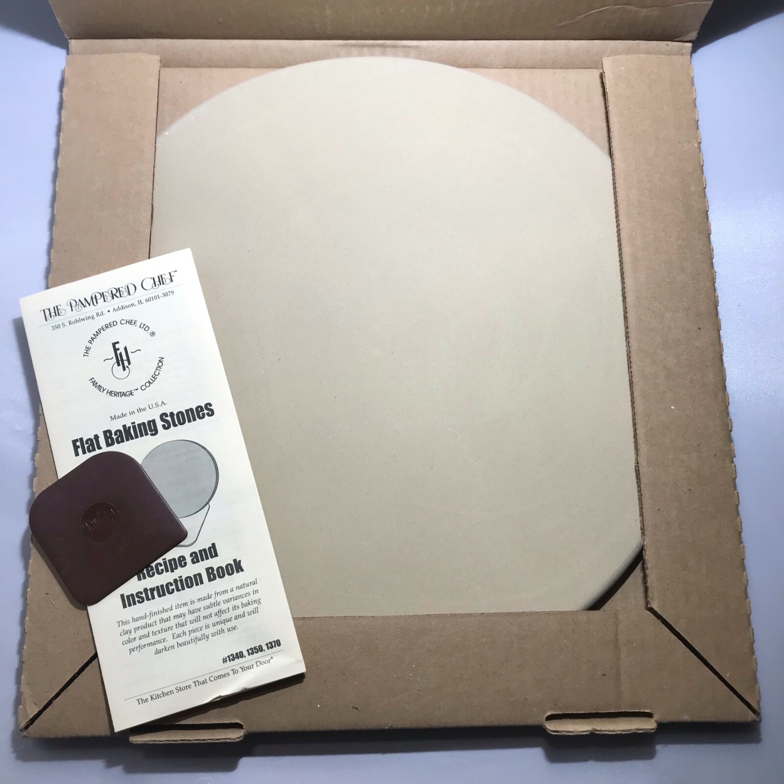 The Pampered Chef Classic 13” Round Stone Pizza Stoneware 1340 Made In USAのeBay公認海外通販｜セカイモン