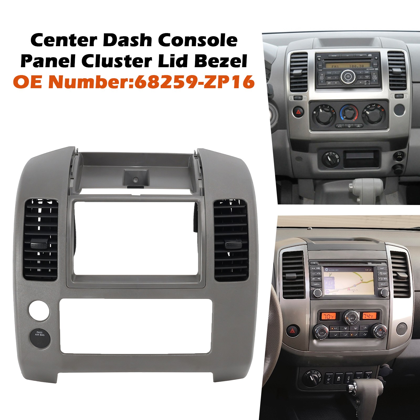 Center Dash Console Panel Cluster Lid Bezel 68259-ZP16 For