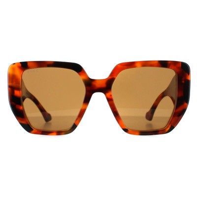 Pre-owned Gucci Sunglasses Gg0956s 007 Havana Brown