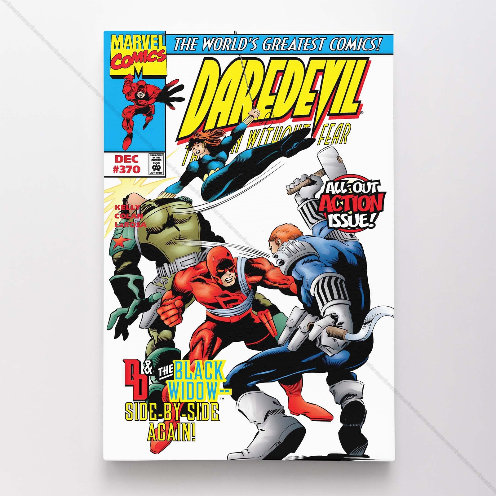 Daredevil Poster Canvas Vol 1 #370 Comic Book Art Print